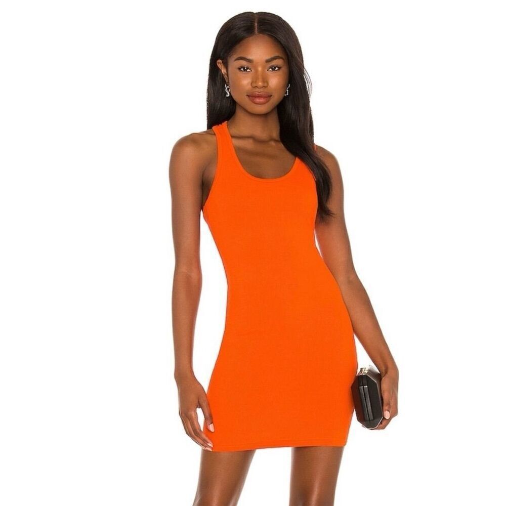 By.Dyln Kendall Cutout Bodycon Mini Dress Orange Size L Sleeveless
